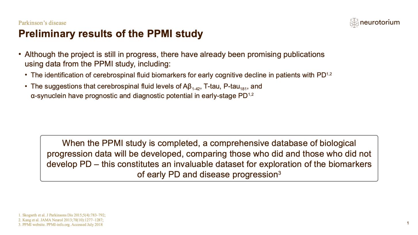 Parkinsons Disease – Course Natural History and Prognosis – slide 27